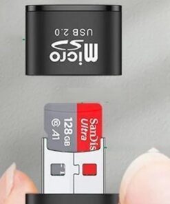 Adaptateur carte sd, adaptateur Micro SD vers USB 2.0 pour Ordinateur, vue de trois quarts