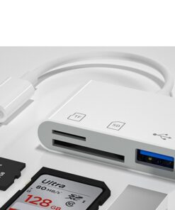 Adaptateur carte sd, adaptateur USB-C vers TF CF SD, lecteur de carte, vue principale