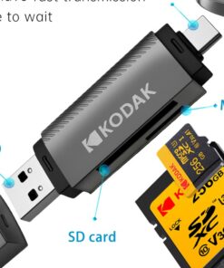 Adaptateur carte sd, lecteur de carte 4 en 1 USB3.0 et Type C, detail