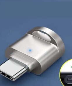 Adaptateur carte sd, lecteur de carte TF Type-C vers USB avec coque, vue de face