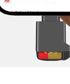 Adaptateur carte sd, mini lecteur de carte TF USB-C 2.0 externe, vue arriere