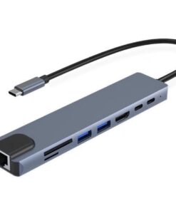 Adaptateur ethernet usb, hub USB C vers Thunderbolt 3, adaptateur 8-en-1, vue principale