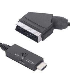 Adaptateur peritel hdmi, convertisseur vidéo audio Péritel vers 1080P, detail