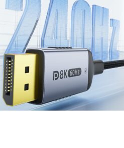 Adaptateur usb c displayport, câble USB C vers DisplayPort 2.1 8K@60Hz, vue principale