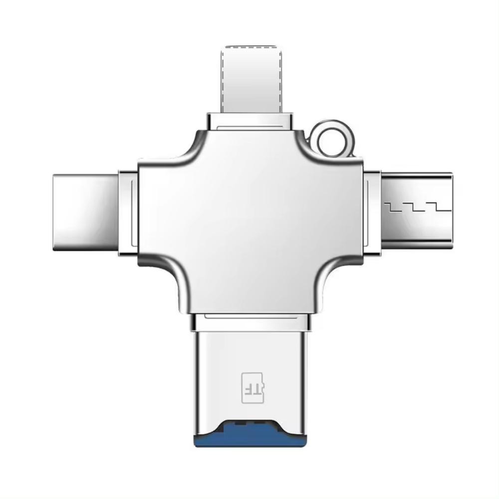 Adaptateur apple, adaptateur 4 en 1 lecteur de cartes et port USB Adaptateur apple, adaptateur 4 en 1 lecteur de cartes et port USB, vue principale