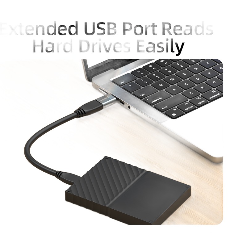 Adaptateur apple, adaptateur OTG USB-C vers USB 3.0 femelle Adaptateur apple, adaptateur OTG USB-C vers USB 3.0 femelle, vue de trois quarts