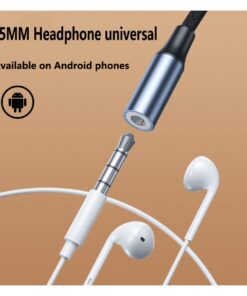 Adaptateur audio USB-C vers jack 3,5 mm, vue de trois quarts