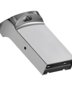 Adaptateur carte micro SD vers USB en aluminium, format mini, vue de trois quarts
