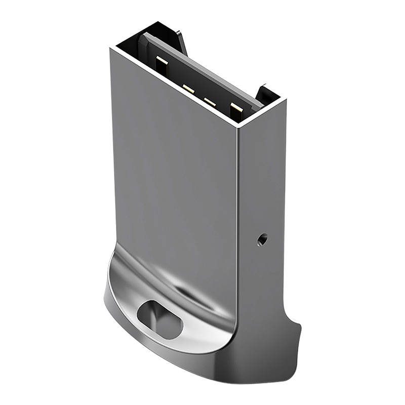 Adaptateur carte micro SD vers USB en aluminium, format mini Adaptateur carte micro SD vers USB en aluminium, format mini, vue de face