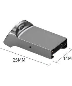Adaptateur carte micro SD vers USB en aluminium, format mini, detail
