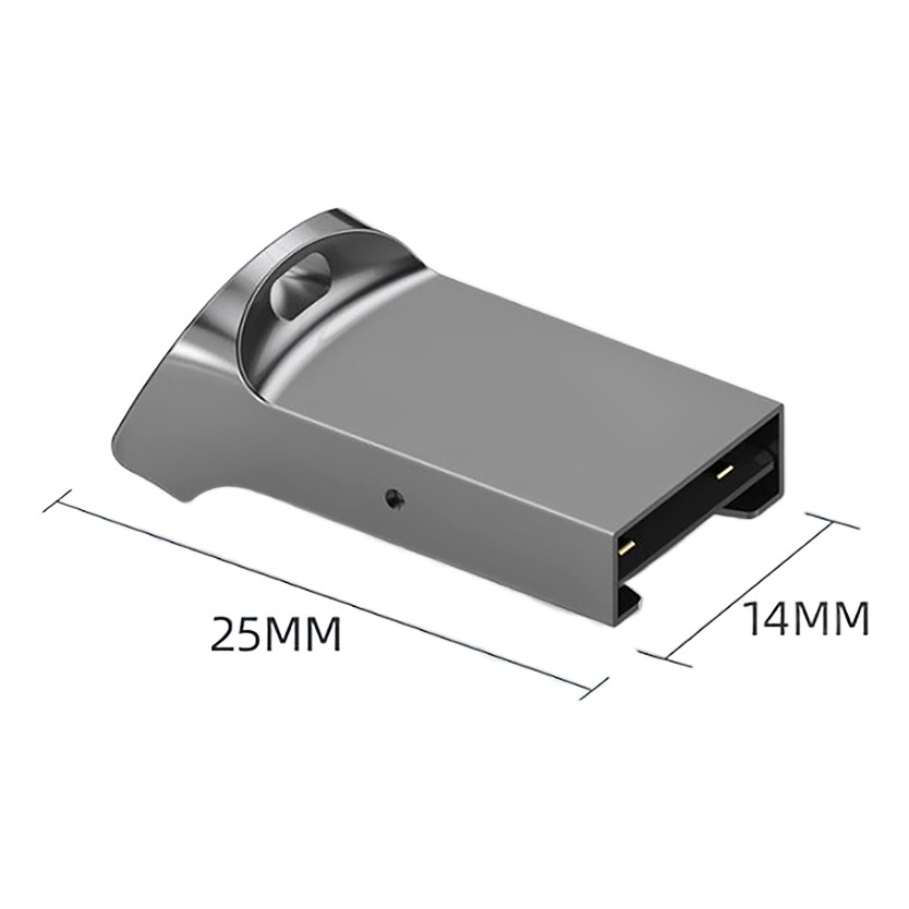 Adaptateur carte micro SD vers USB en aluminium, format mini Adaptateur carte micro SD vers USB en aluminium, format mini, detail