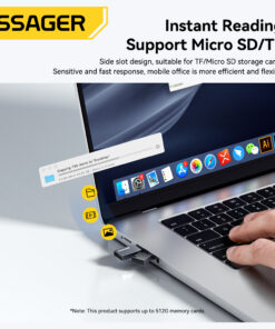Adaptateur carte SD 2 en 1 mini en USB-C et USB 2.0, detail