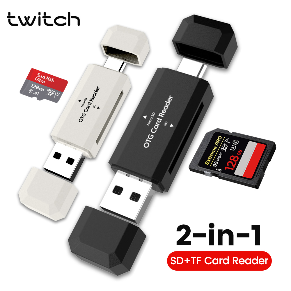 Adaptateur carte SD 2 en 1 USB-C et USB 2.0 Adaptateur carte SD 2 en 1 USB-C et USB 2.0, vue principale