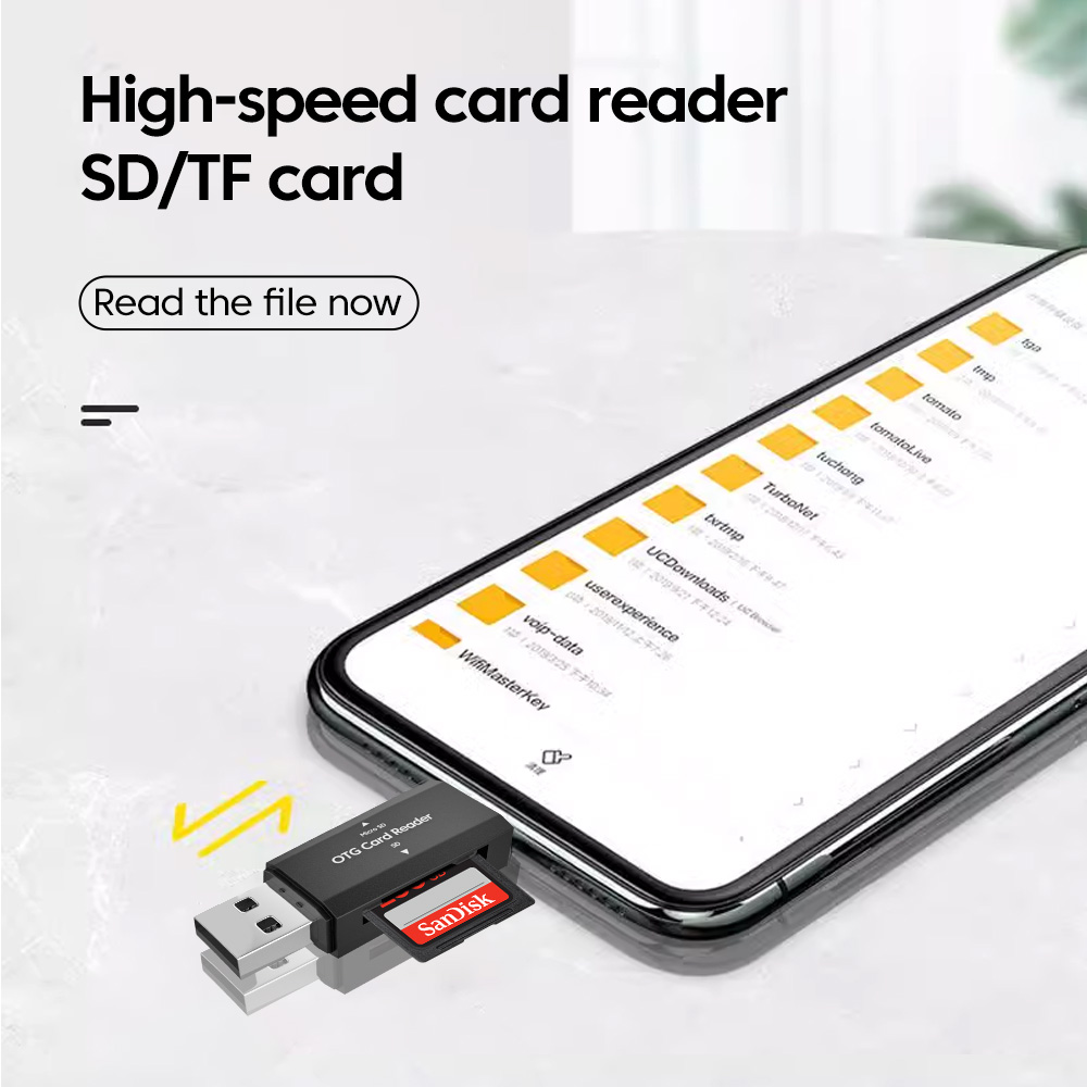 Adaptateur carte SD 2 en 1 USB-C et USB 2.0 Adaptateur carte SD 2 en 1 USB-C et USB 2.0, vue arriere