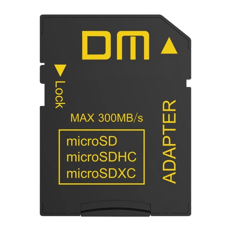 Adaptateur carte SD 4.0 UHS-II pour micro SD rapide Adaptateur carte SD 4.0 UHS-II pour micro SD rapide, vue de trois quarts