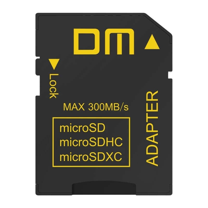 Adaptateur carte SD 4.0 UHS-II pour micro SD rapide Adaptateur carte SD 4.0 UHS-II pour micro SD rapide, vue arriere
