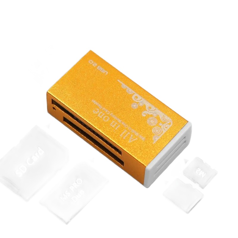 Adaptateur carte SD 4 en 1 en USB, pour SD, SDHC, micro SD et MMC Adaptateur carte SD 4 en 1 en USB, pour SD, SDHC, micro SD et MMC, vue principale