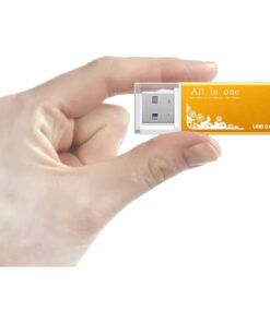 Adaptateur carte SD 4 en 1 en USB, pour SD, SDHC, micro SD et MMC, vue de face