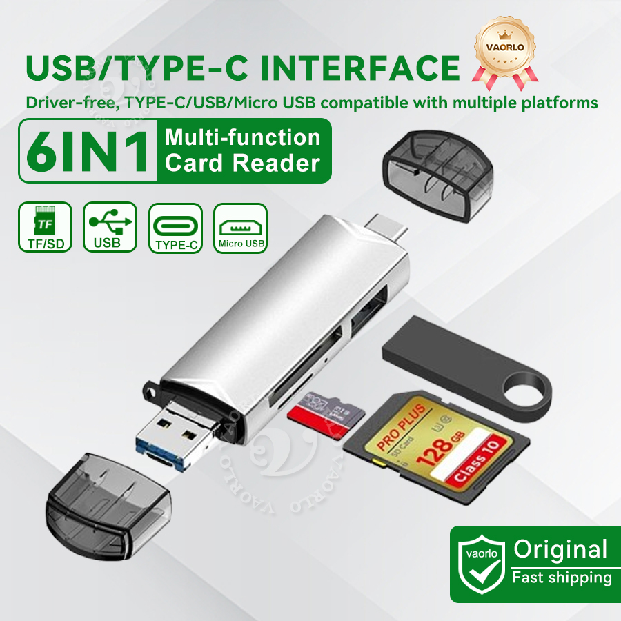 Adaptateur carte SD 6 en 1 OTG en USB 3.0 Adaptateur carte SD 6 en 1 OTG en USB 3.0, vue principale