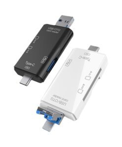Adaptateur carte SD 6 en 1 : USB-A, USB-C et Micro USB, SD et TF, vue principale