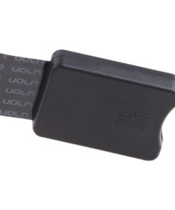 Adaptateur carte SD à câble souple, rallonge microSD et SD, vue de trois quarts