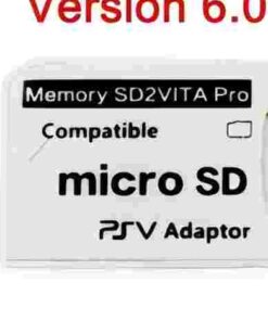 Adaptateur carte sd, adaptateur SD2VITA v6.0 pour PS Vita 1000/2000, vue de trois quarts