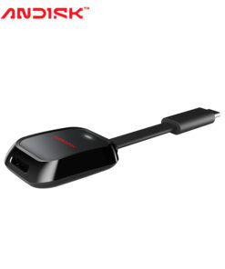 Adaptateur carte SD au format microSD sur USB-C, 250 Mo/s, vue de face