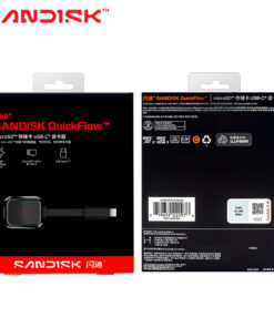 Adaptateur carte SD au format microSD sur USB-C, 250 Mo/s, vue arriere