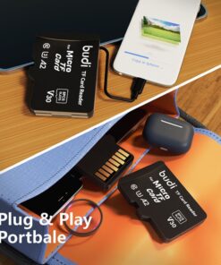 Adaptateur carte SD avec étui pour huit cartes, vue arriere
