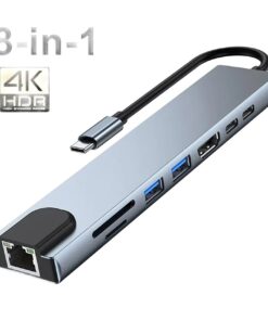 Adaptateur carte SD dans un hub USB-C 8 en 1, sortie 4K, vue principale