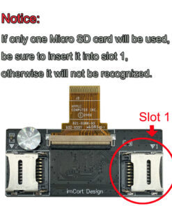 Adaptateur carte SD double pour baladeur à disque dur, detail