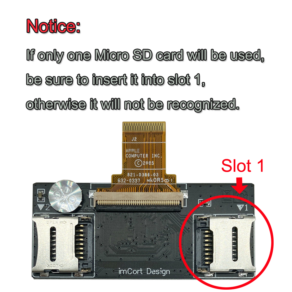 Adaptateur carte SD double pour baladeur à disque dur Adaptateur carte SD double pour baladeur à disque dur, detail