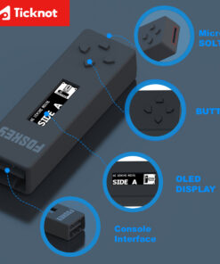 Adaptateur carte SD émulateur de lecteur pour console familiale, vue de trois quarts