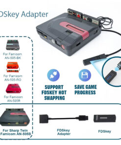 Adaptateur carte SD émulateur de lecteur pour console familiale, vue de profil