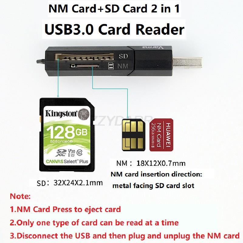 Adaptateur carte SD et carte nano mémoire, deux Adaptateur carte SD et carte nano mémoire, deux, vue de trois quarts