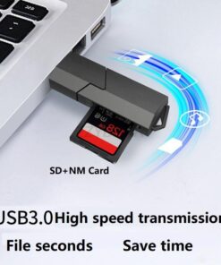 Adaptateur carte SD et carte nano mémoire, deux, detail