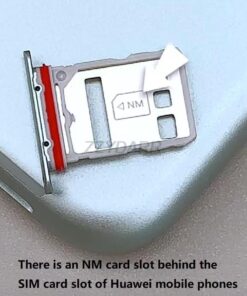 Adaptateur carte SD et carte nano mémoire, deux, vue de profil