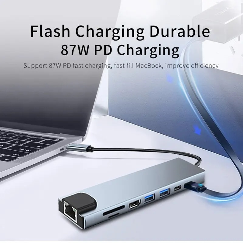 Adaptateur carte SD et hub USB-C, jusqu’à 11 fonctions Adaptateur carte SD et hub USB-C, jusqu'à 11 fonctions, detail
