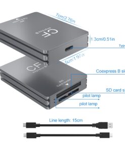 Adaptateur carte SD et lecteur CFexpress type A et B, detail