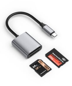 Adaptateur carte SD et Memory Stick, en USB-C ou Lightning, vue de face