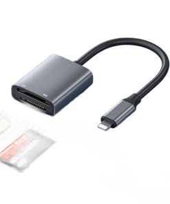 Adaptateur carte SD et Memory Stick, en USB-C ou Lightning, detail