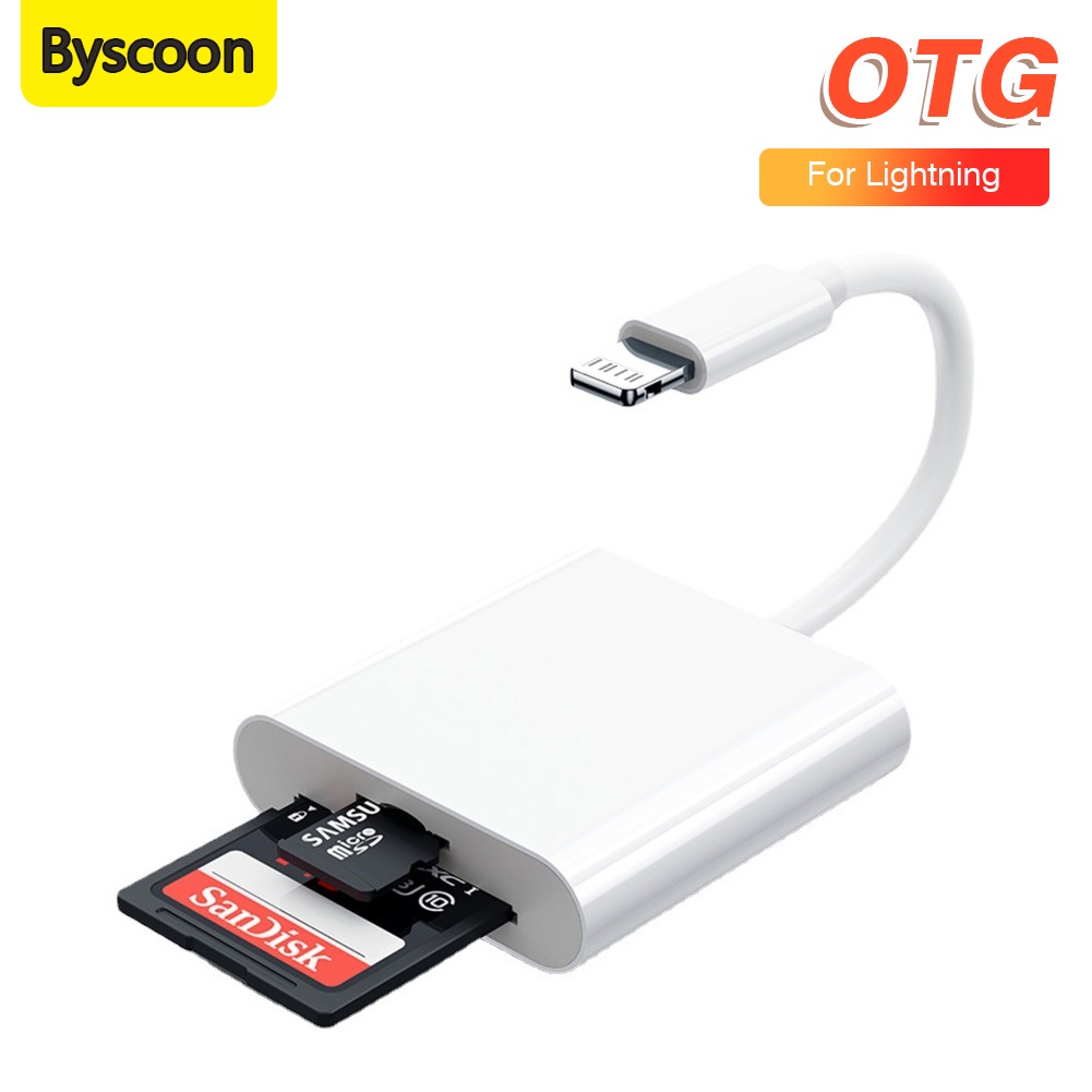 Adaptateur carte SD et micro SD pour iPhone et iPad Adaptateur carte SD et micro SD pour iPhone et iPad, vue principale