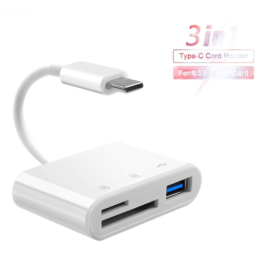 Adaptateur carte SD et micro SD sur port USB-C Adaptateur carte SD et micro SD sur port USB-C, vue principale