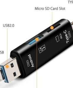 Adaptateur carte sd, lecteur de carte mémoire 5 en 1 USB-C / USB /, detail