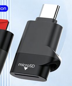 Adaptateur carte sd, lecteur de carte Micro SD Type-C 3.0, vue de trois quarts