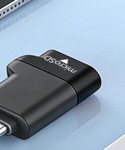 Adaptateur carte sd, lecteur de carte Micro SD Type-C 3.0, vue de profil