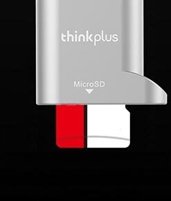 Adaptateur carte sd, lecteur de carte Micro SD Type-C Lenovo, vue de face