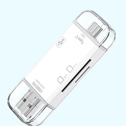 Adaptateur carte sd, lecteur de carte SD OTG multifonction 6 en 1 Adaptateur carte sd, lecteur de carte SD OTG multifonction 6 en 1, vue principale