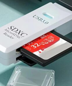 Adaptateur carte sd, lecteur de carte USB 3.0 et 2.0 pour Micro TF et SD, detail