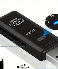Adaptateur carte sd, lecteur de carte USB 3.0 et 2.0 pour Micro TF et SD, vue arriere